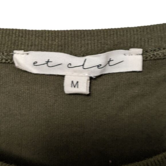 ET CLET Los Angeles Padded Shoulder Pocket Muscle Shirt Dress M - Picture 4 of 7